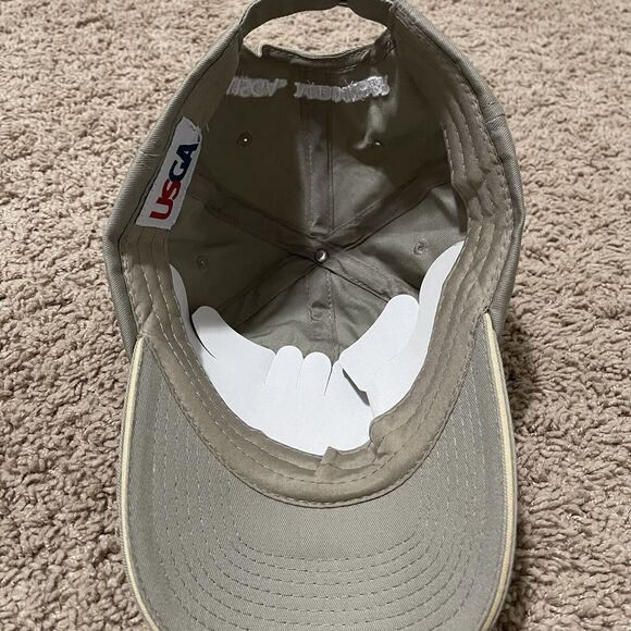 US Open Golf Hat Khaki Merion 2013 USGA Member Blockhead Strapback Embroidered - Picture 5 of 6